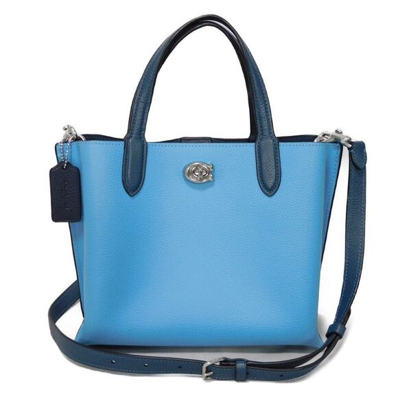 Coach Willow Tote 24 Polished Pebble Leather Tote Bag - Picture 1 of 6